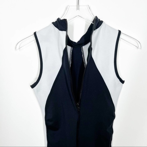 Shama Jade Equinox Athletic Jumpsuit Black and White Size Small Medium - Picture 9 of 11